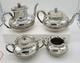 Gorham Silver Soldered 4pc Coffee Pot Tea Set Teapot Creamer Sugar 0740 Initials