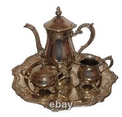 GORHAM Tea Coffee Set Silver Plate Set 5 piece Antique Vintage