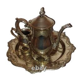 GORHAM Tea Coffee Set Silver Plate Set 5 piece Antique Vintage