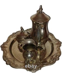 GORHAM Tea Coffee Set Silver Plate Set 5 piece Antique Vintage