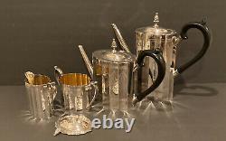 Godinger Silver Art Co 1930 Lunt Paul Revere Federal style Tea Set Of 4 Rare Set