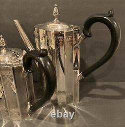 Godinger Silver Art Co 1930 Lunt Paul Revere Federal style Tea Set Of 4 Rare Set