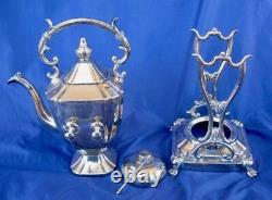 Goldfeder Silverplate Art Deco Tea Set 1932-1957 8 pcs Large tray 24 x 20