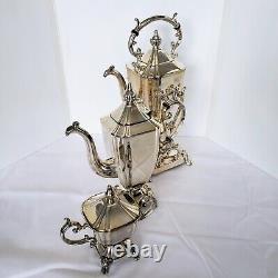 Goldfeder Vintage, Tilting, Footed Waterpot, Footed Tea/Coffee Pot & Sugar Bowl