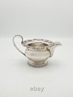 Gorgeous Antique Silver-Plated Three-Piece Tea Set with Ornate Grapevine Details Gorgeous Antique Silver-Plated Three-Piece Tea Set with Ornate Grapevine Details
