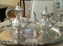 Gorgeous Reed & Barton KING FRANCIS Silverplate Coffee/Tea Pot Set 6 pieces
