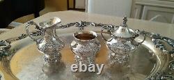 Gorgeous Reed & Barton KING FRANCIS Silverplate Coffee/Tea Pot Set 6 pieces