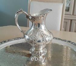 Gorgeous Reed & Barton KING FRANCIS Silverplate Coffee/Tea Pot Set 7 pieces