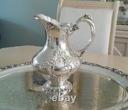 Gorgeous Reed & Barton KING FRANCIS Silverplate Coffee/Tea Pot Set 7 pieces