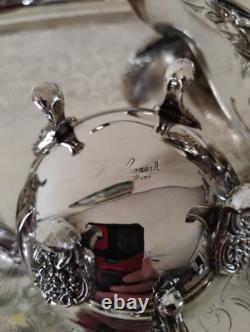Gorgeous Vintage LEONARD Silver Plated Tea Set 5 Piece