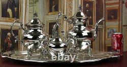 Gorgeous Vintage Silverplate Birmingham Tea Set 4 Pieces