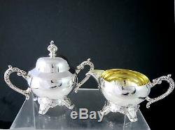 Gorgeous Vintage WM. A. ROGERS Silverplate #2377 COFFEE TEA SET WithTRAY