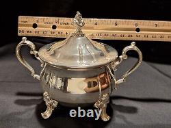 Gorham Baronial Silverplate Hollowware Heritage YH338-YH341 Tea Set 5 Piece Exc