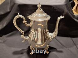 Gorham Baronial Silverplate Hollowware Heritage YH338-YH341 Tea Set 5 Piece Exc