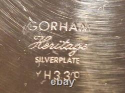 Gorham Baronial Silverplate Hollowware Heritage YH338-YH341 Tea Set 5 Piece Exc