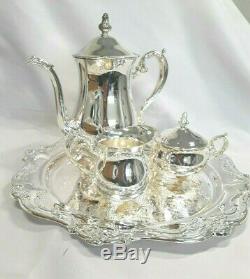 Gorham Centennial Chantilly Silver plated Coffee Tea Set 4 Style No YC3300