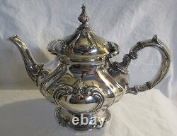 Gorham Chantilly 6 Piece Silverplate Tea Set