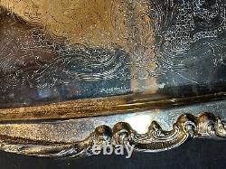 Gorham HERITAGE 5 Piece Silverplate Over Brass Coffee / Tea Set With Tray