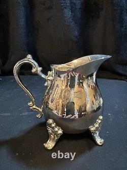 Gorham HERITAGE 5 Piece Silverplate Over Brass Coffee / Tea Set With Tray
