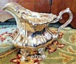 Gorham Silverplate 4 Piece Coffee Tea Set Excellent Vintage Condition Rose