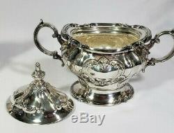 Gorham Silverplate CHANTILLY 5 pc. Coffee Tea Set with 27 Tray pot teapot creamer