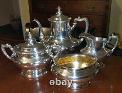 Gorham Silverplate Tea Service Set Elegant American Waste Bowl Creamer Sugar