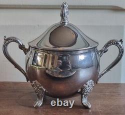 Grenadier Silver Plate Tea Set with Tray