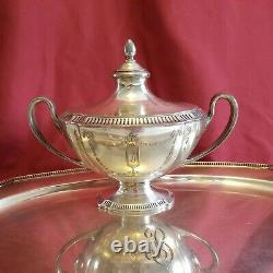 Grosvenor by Community, Silverplate 4-PC Tea Service with Tray