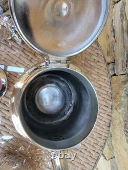 HEIRLOOM c. 1869 CHICAGO SILVER PLATE 3-pc TEA SET