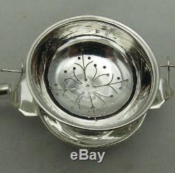 Hallmarked Silver Swing Tea Strainer