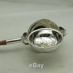 Hallmarked Silver Swing Tea Strainer