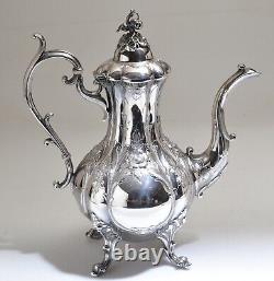 Hand Chased Reed & Barton Winthrop #1795C Silverplate 4 Piece Tea set NICE