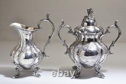 Hand Chased Reed & Barton Winthrop #1795C Silverplate 4 Piece Tea set NICE