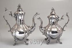 Hand Chased Reed & Barton Winthrop #1795C Silverplate 4 Piece Tea set NICE