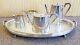 Henry Cornforth Birmingham 5 Piece Nickel Silver Coffee Or Tea Service Set