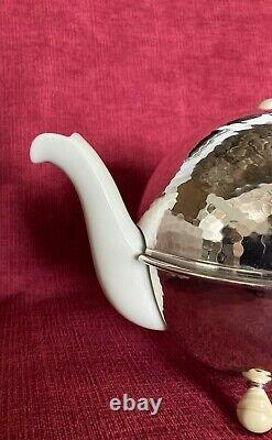 Hutschenreuther Art Deco Silver Plate Tea Pot Bavaria Germany