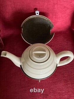 Hutschenreuther Art Deco Silver Plate Tea Pot Bavaria Germany