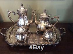 INTERNATIONAL Silver plated COUNTESS Tea & Coffee 5 Piece Set