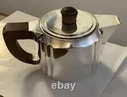 Icon! 1933 Luc Lanel Christofle Art Deco Silver Plate Tea /coffee Milk Sugar Set