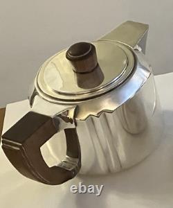 Icon! 1933 Luc Lanel Christofle Art Deco Silver Plate Tea /coffee Milk Sugar Set
