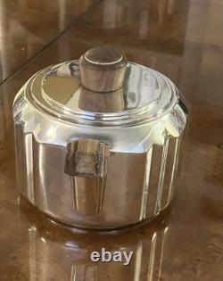 Icon! 1933 Luc Lanel Christofle Art Deco Silver Plate Tea /coffee Milk Sugar Set