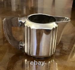 Icon! 1933 Luc Lanel Christofle Art Deco Silver Plate Tea /coffee Milk Sugar Set