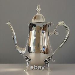 International Silver Co. 5-Piece Silver Plate Coffee and Tea Set withServing Tray