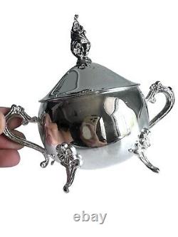 International Silver Co. 5-Piece Silver Plate Coffee and Tea Set with Spoon