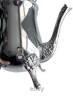 International Silver Co. 5-Piece Silver Plate Coffee and Tea Set with Spoon