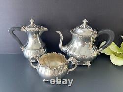 International Silver Co Meridian Silver Plate Tea Service 3 Pieces Set
