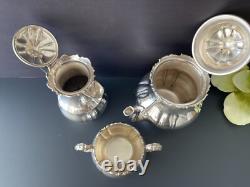 International Silver Co Meridian Silver Plate Tea Service 3 Pieces Set