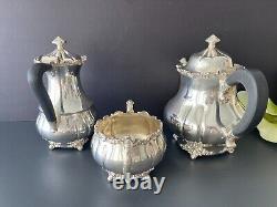 International Silver Co Meridian Silver Plate Tea Service 3 Pieces Set