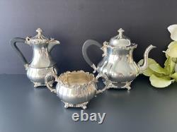 International Silver Co Meridian Silver Plate Tea Service 3 Pieces Set