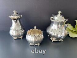 International Silver Co Meridian Silver Plate Tea Service 3 Pieces Set